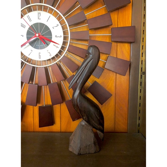 Other - Mid century modern wood carved pelican